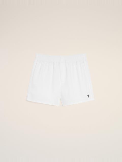 AMI Paris WHITE COTTON BLACK AMI DE COEUR BOXER