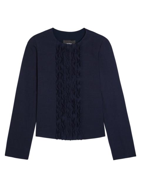 EMPORIO ARMANI Emporio Armani Ruffled Crepe Jacket