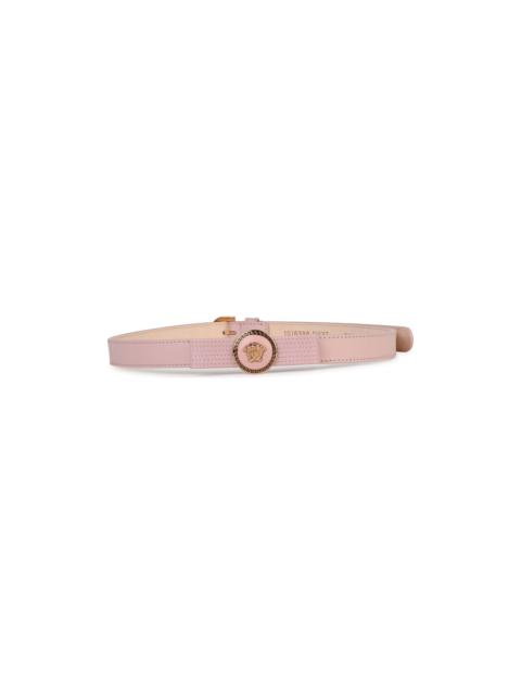 'gianni Ribbon' Pink Leather Belt