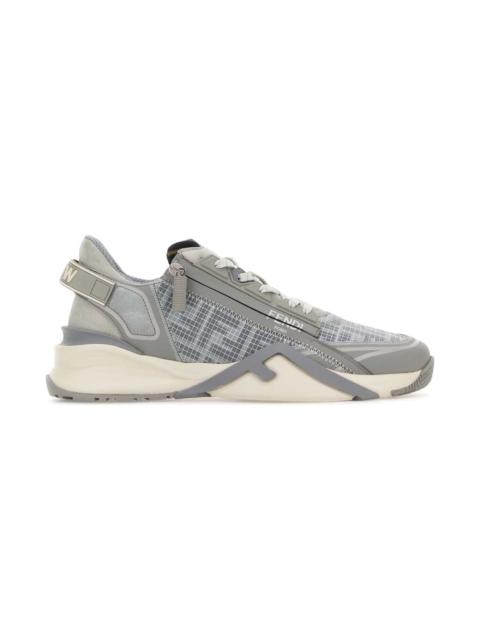 FENDI Grey Fabric Fendi Flow Sneakers