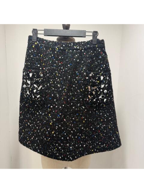 Louis Vuitton Louis Vuitton Runway Black Pocket Sequined Skirt