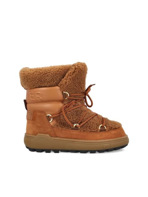 BOGNER shearling leather ankle boots