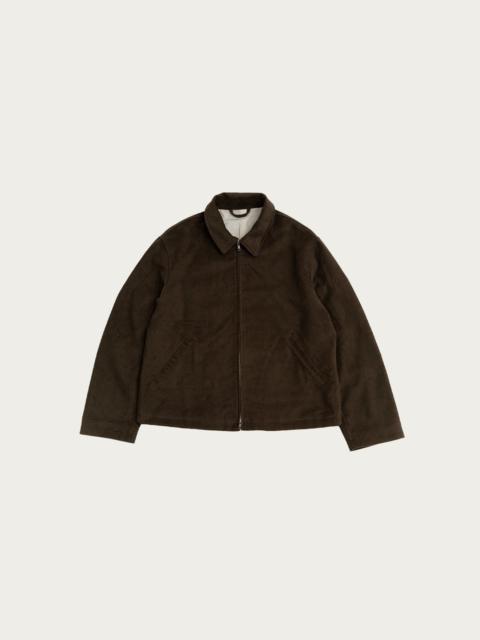 JAMES COWARD Site Jacket - Dark Brown Cotton Moleskin