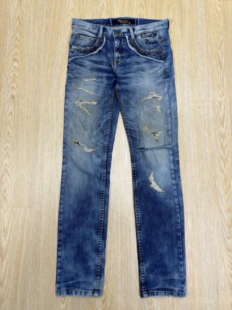 Other Designers Designer - Cloud 72 Skull Slim Reconstruction Denim-J727