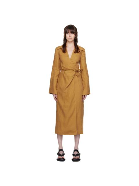 Nanushka Tan Farah Midi Dress
