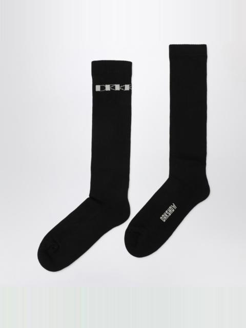 Rick Owens DRKSHDW Black cotton socks with logo