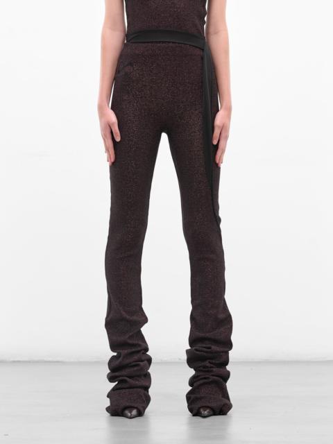 OTTOLINGER Black Deconstructed Lurex Sweatpants