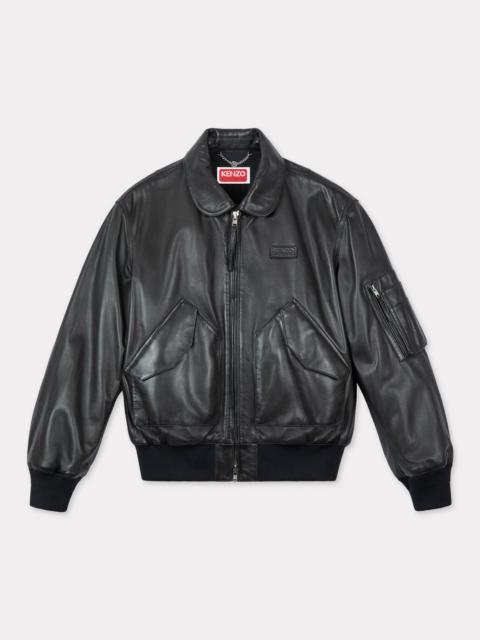 KENZO Leather bomber jacket