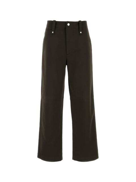 Burberry Chocolate cotton wide-leg pant