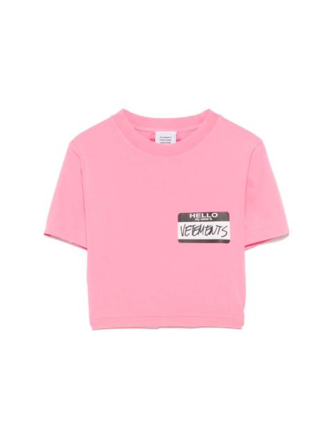 Hello My Name Is Vetements T-shirt