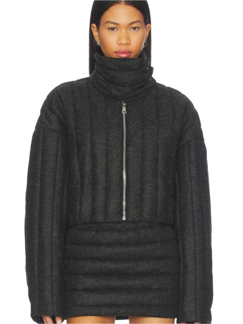 LaQuan Smith Funnel Neck Jacket