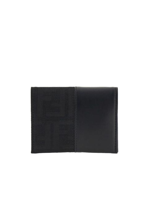FENDI Fendi FF Jacquard Bi-fold Card Holder Black