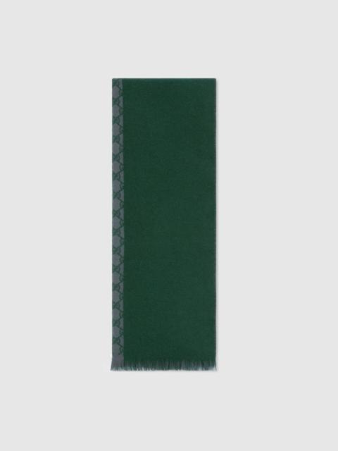 GUCCI GG wool jacquard scarf