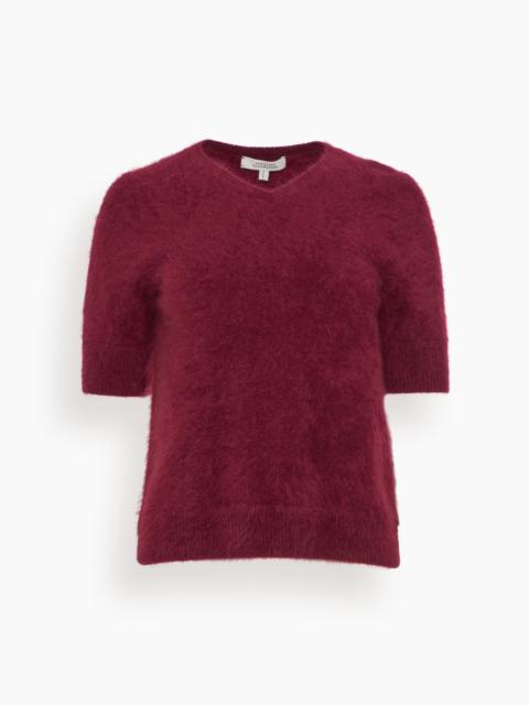 DOROTHEE SCHUMACHER Fluffy Luxury Pullover in Burgundy