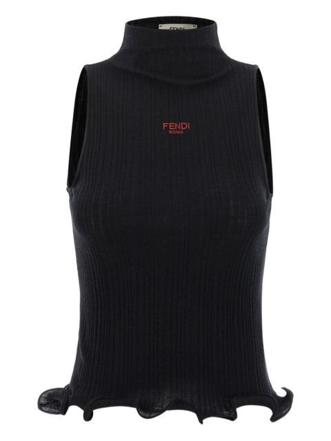 FENDI Fendi Women Logo Cotton Tank Top