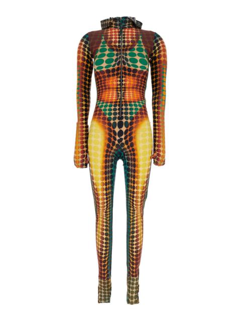 Jean Paul Gaultier Jean Paul Gaultier Women Multicolor Jumpsuit With Hood And All-Over Print In Tech Fabric Woman