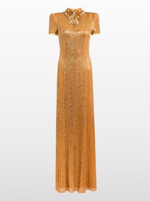 JENNY PACKHAM Jenny Packham Amber Embellished Maxi Dress at Nordstrom