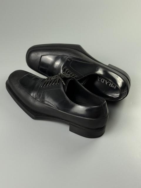 Prada Prada Spazzolato Square Toe Derby Shoes