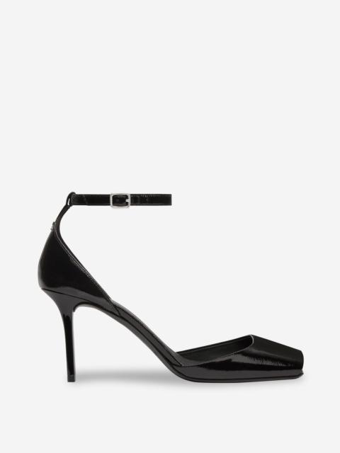 courrèges PEEP TOE SANDALS