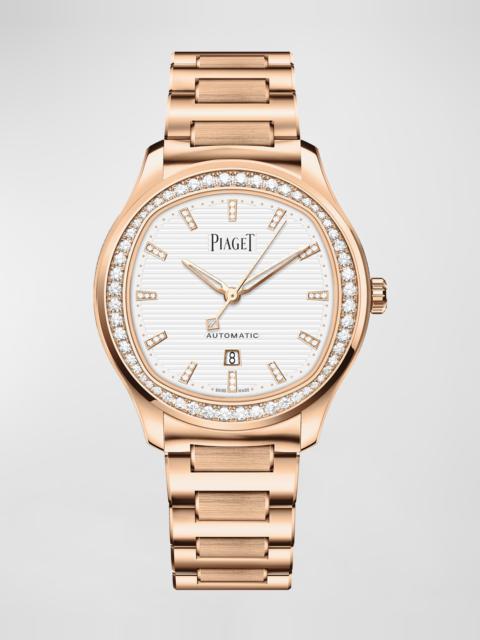 Polo 36mm 18K Rose Gold Diamond Bracelet Watch