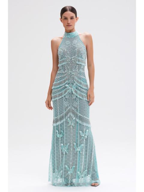 PatBO BUTTERFLY EMBROIDERY MAXI DRESS