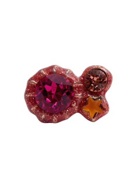 Collina Strada PINK GLITTER CANDY GEM RING