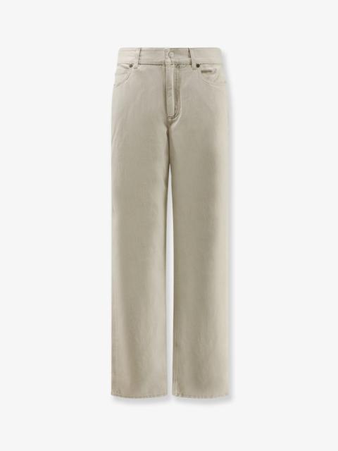 FENDI Fendi Beige Denim Trousers Women