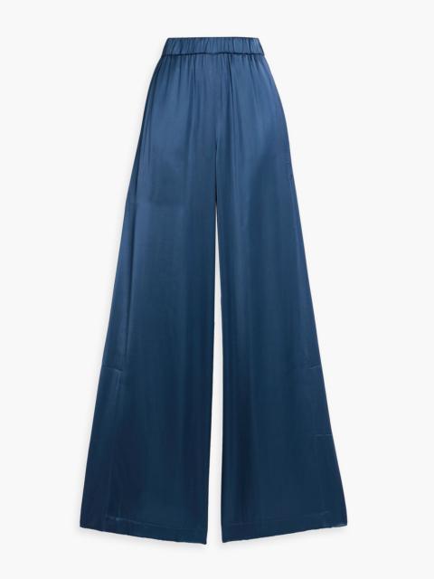 TWP Eve PJ striped satin wide-leg pants