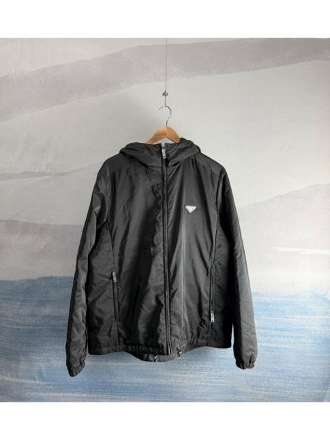 Prada Prada Reversible Padded Jacket with Black Triangle Logo