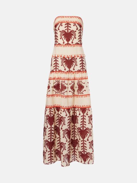Johanna Ortiz Another Chance printed linen maxi dress