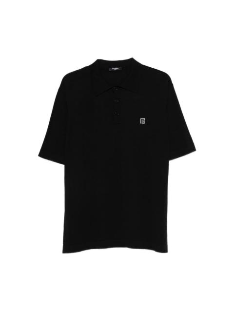 Balmain Balmain Black Polo Shirts Men