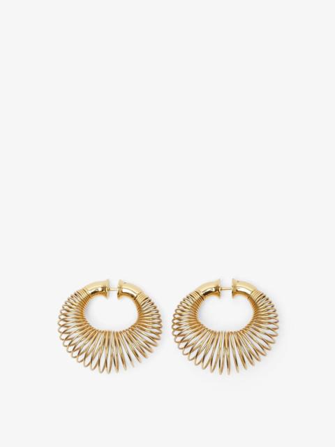 Alaïa Spiral Hoops small gold earrings