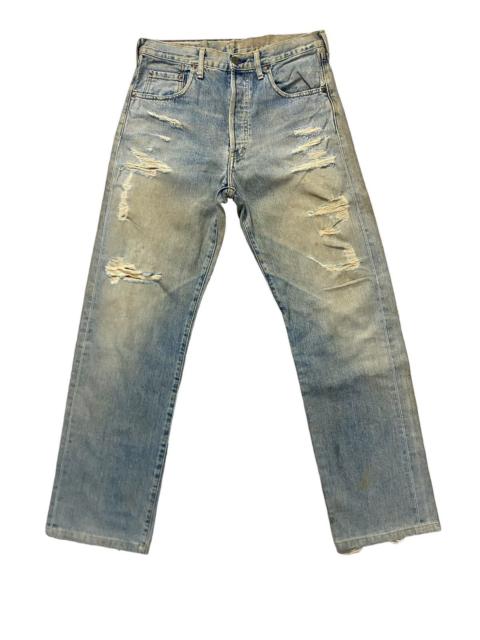 Levi's Thrashed Vintage Levis Big E 503 Ripped Denim Selvedge Japan