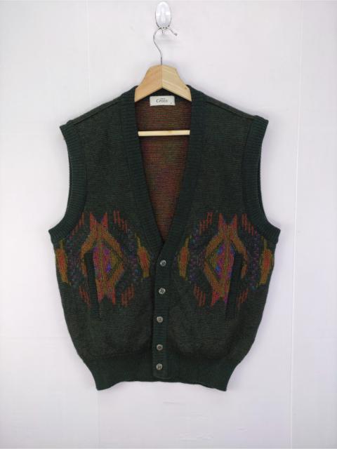 Other Designers Vintage Cardigan Knit Vest By Cross