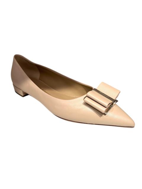 FERRAGAMO Ferragamo Bow Leather Flats