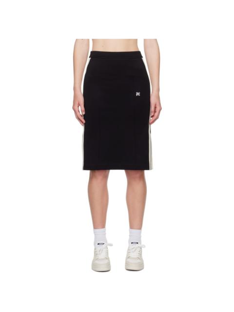 Palm Angels Black Monogram Midi Skirt