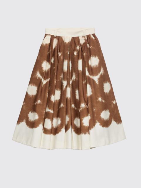 Prada Prada Women Printed Cotton Skirt Prada