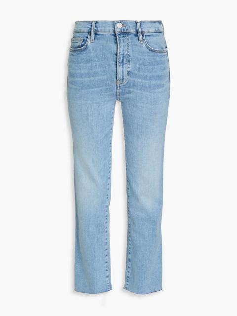 FRAME Le High Straight cropped high-rise straight-leg jeans