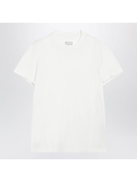Maison Margiela Maison Margiela Double-Layer Cotton T-Shirt In White Women