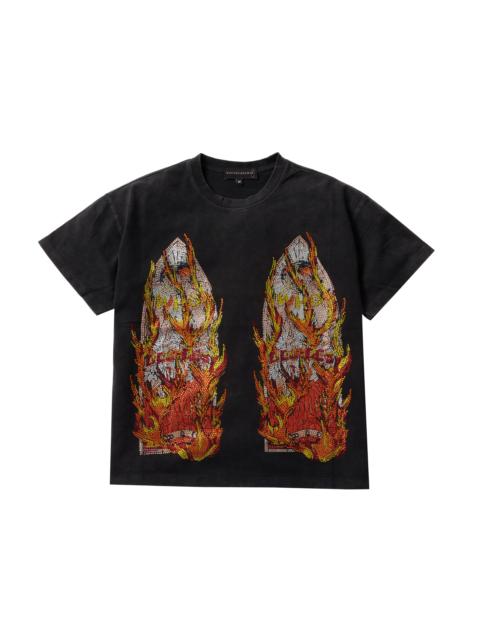WHO DECIDES WAR RHINESTONE FLAME GLASS JERSEY