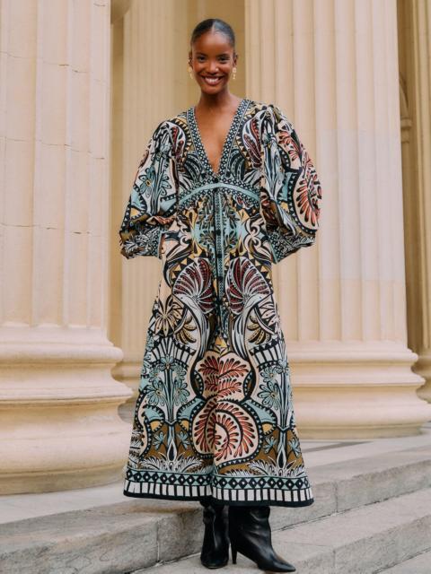 FARM RIO Multicolor Balamana Maxi Dress