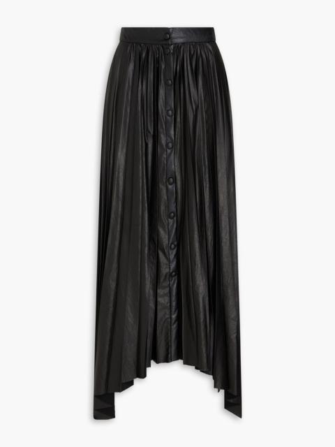 Isabel Marant Davis asymmetric pleated maxi skirt