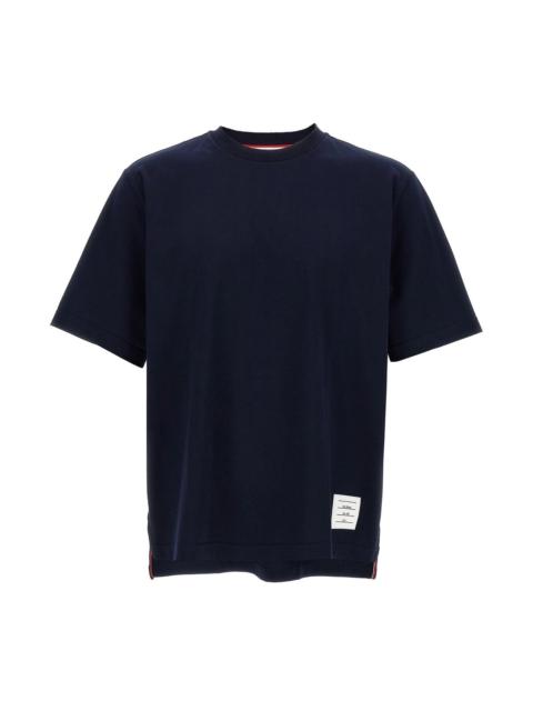 Thom Browne Thom Browne Men 'Rwb Knit Trim' T-Shirt