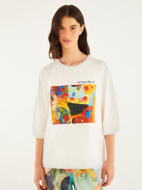 FARM RIO Popular Cafe Organic Cotton Box T-Shirt