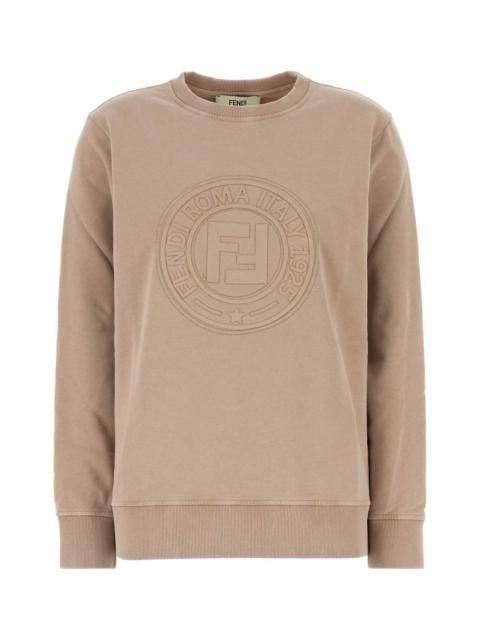 FENDI Fendi Women Cappuccino Cotton Oversize Sweatshirt