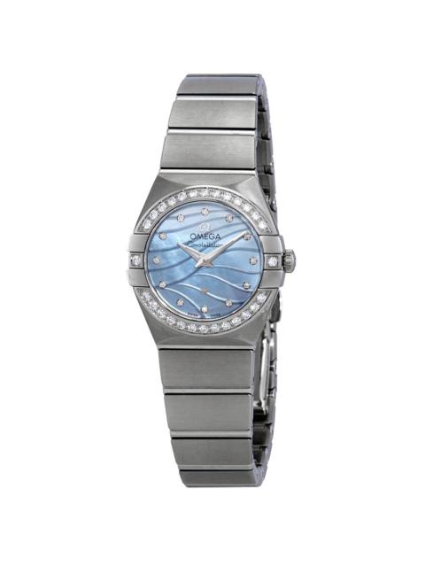 OMEGA Omega Constellation Blue Mother of Pearl Dial Ladies Watch 123.15.24.60.57.001
