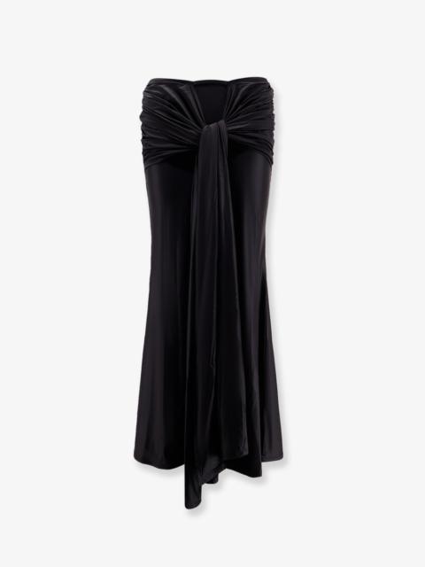 Other Designers Venuja Shiny Microfiber Skirt With Satin Effect