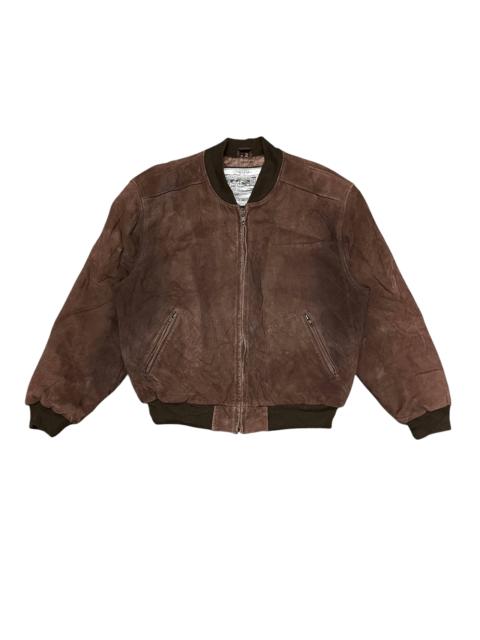 Other Designers Genuine Leather - Vintage Sawyer Of Napa Leather Bomber Jacket