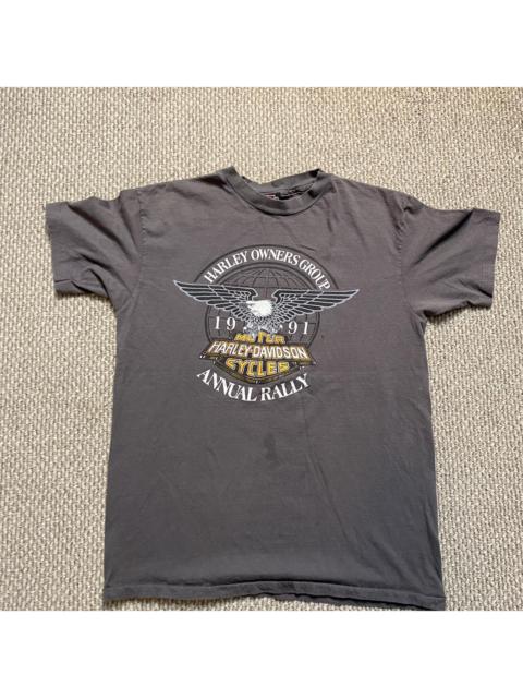 Other Designers Harley Davidson Men's Grey T-shirt