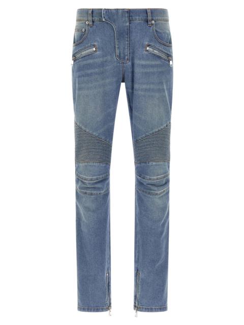 Balmain Biker Jeans Blue